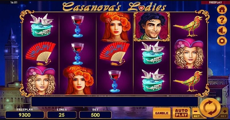 Play in Casanova’s Ladies Slot Online from Amatic for free now | www.llanon.com